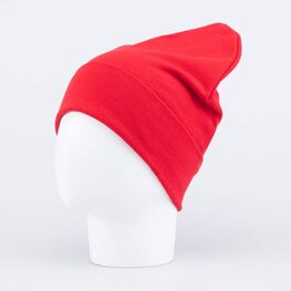 07811281-40 Шапка детская двухслойная красный для девочки красный