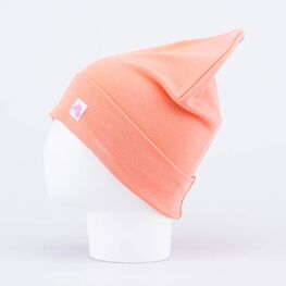 07811282-40 Шапка детская двухслойная коралл для девочки коралл фото №2