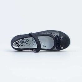 532233-22 Кожаные туфли с ремешком для девочки светло-синий фото №4