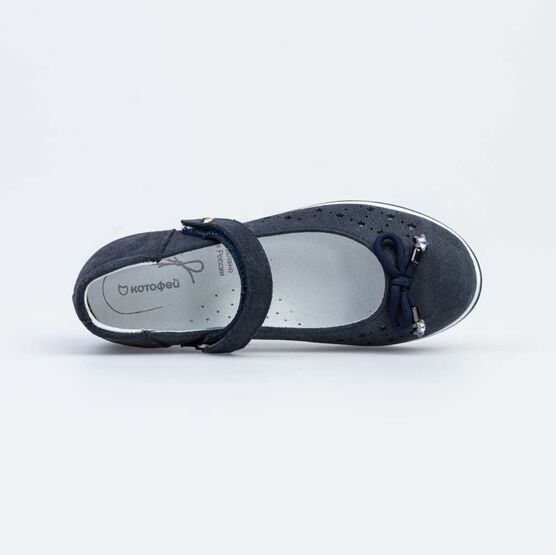 532242-22 Туфли для девочки светло-синий фото №4