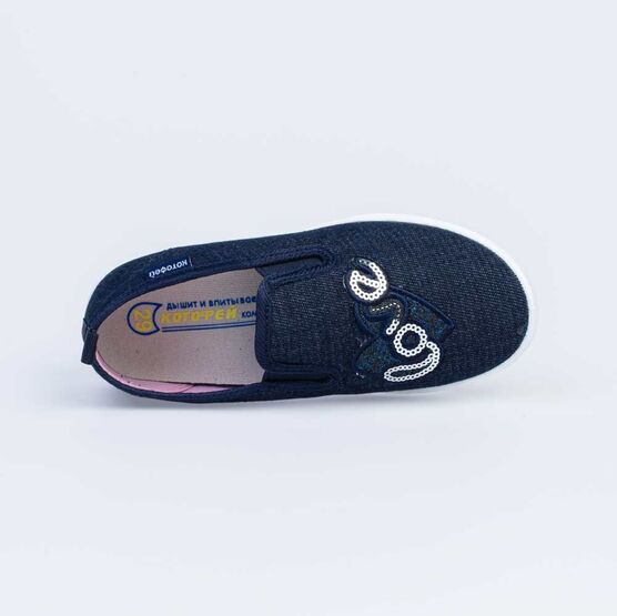531148-11 Кеды для девочки светло-синий фото №4
