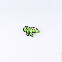 03014002-40 Украшение для обуви Черепаха большая для универсальные салатовый