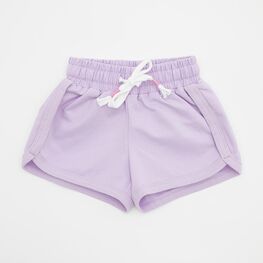 07862124-30 Детские шорты из трикотажного полотна футер для девочки сиреневый