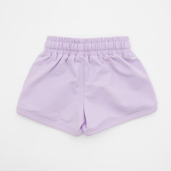 07862124-30 Детские шорты из трикотажного полотна футер для девочки сиреневый фото №2