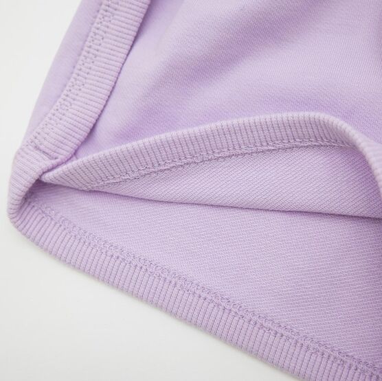 07862124-30 Детские шорты из трикотажного полотна футер для девочки сиреневый фото №4