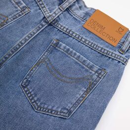 07862126-40 Джинсовые шорты для девочки для девочки голубой фото №4