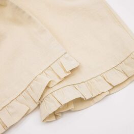 07864094-40 Летний костюм топ + брюки для девочки для девочки бежевый фото №4