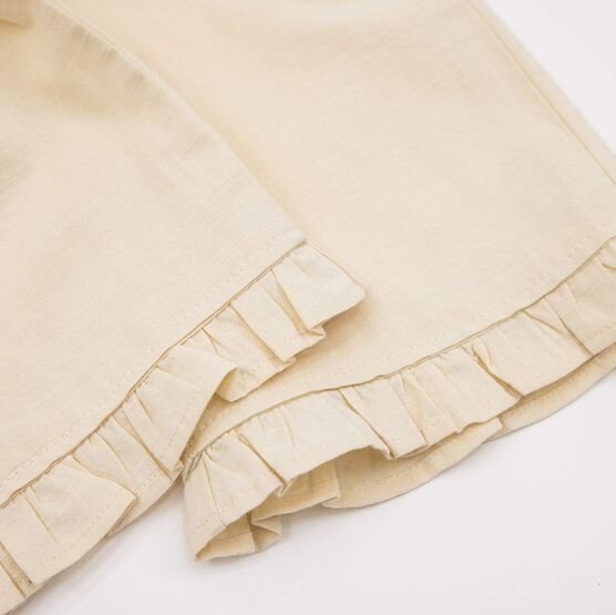 07864094-40 Летний костюм топ + брюки для девочки для девочки бежевый фото №4