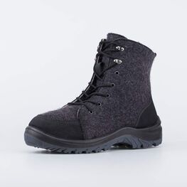 957019-41 Мужские валенки на шнурках для мальчики темно-серый