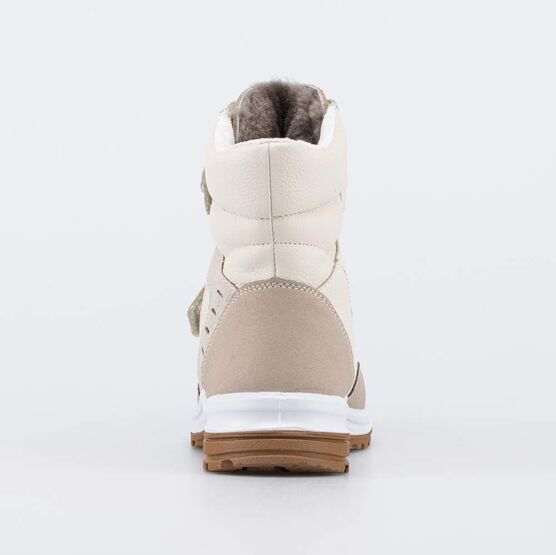 452099-58 Зимние ботинки на липучках для девочки бежевый фото №5