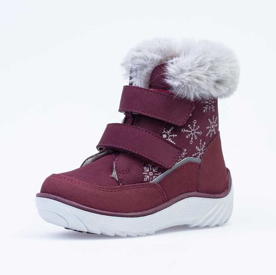 352254-55 Сапожки для девочки бордовый