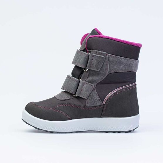 654985-43 Мембранные ботинки для девочки серый фото №2