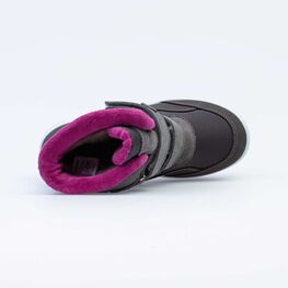 654985-43 Мембранные ботинки для девочки серый фото №4