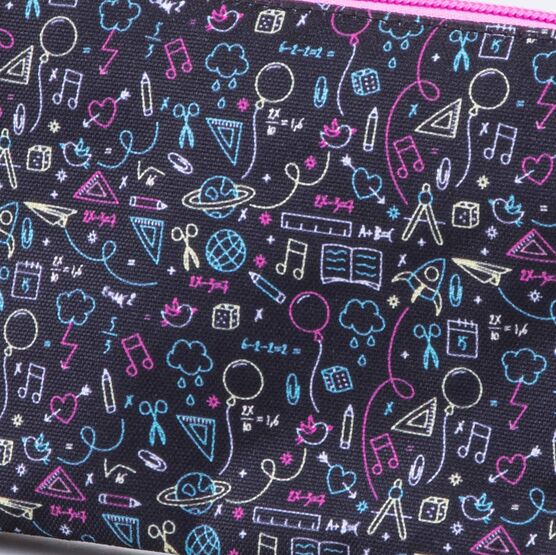 06805011-21 Пенал школьный черный для девочки черный фото №5