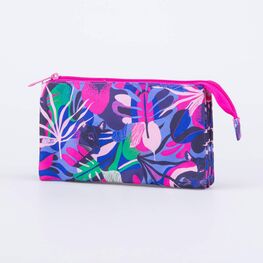 06805011-22 Пенал школьный Тропики для девочки фуксия