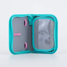 06805012-20 Пенал школьный Котик для девочки розовый фото №4