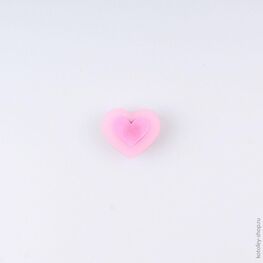 03014005-40 Украшение для обуви Сердце для девочки розовый