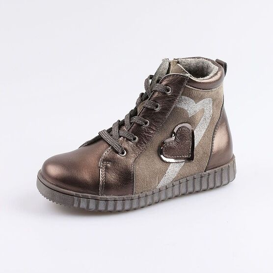 552146-33 Ботинки для девочки бронзовый