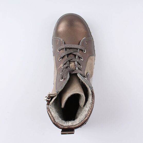 552146-33 Ботинки для девочки бронзовый фото №4