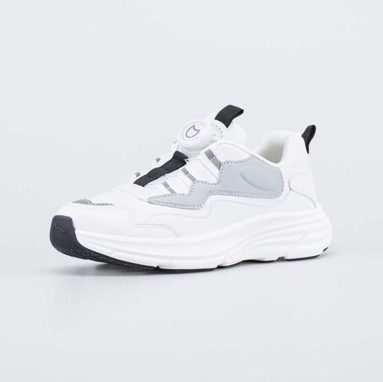 644472-71 Белые кроссовки с системой быстрой шнуровки для мальчики бел-чер