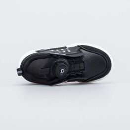 644474-71 Кожаные кроссовки на белой подошве 1936 для мальчики черный фото №4