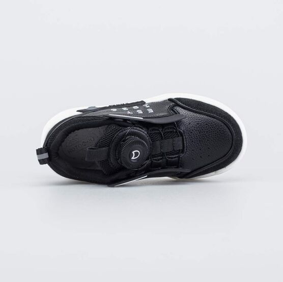 644474-71 Кожаные кроссовки на белой подошве 1936 для мальчики черный фото №4