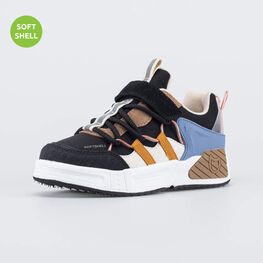 644482-73 Яркие подростковые кроссовки для мальчики чер-бел