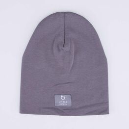 07711283-40 Тонкая шапка из хлопка для мальчика Серый для мальчики серый фото №4