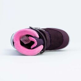 254043-45 Зимние ботинки с мехом для девочки фиолетовый фото №4