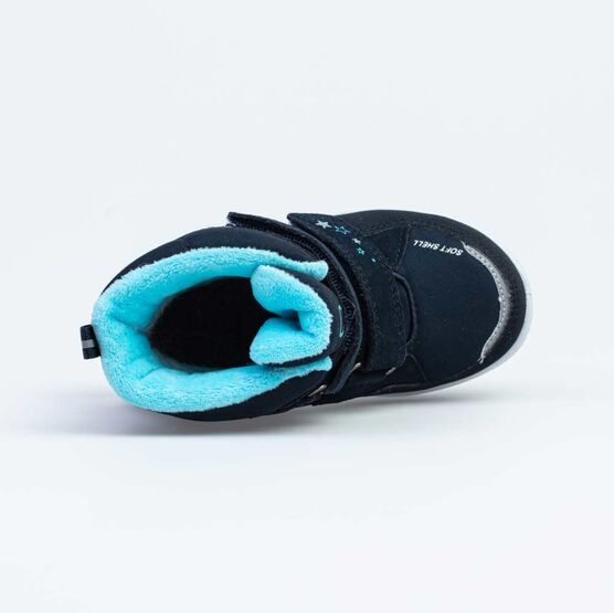 454829-42 Мембранные ботинки для девочки син-гол фото №4