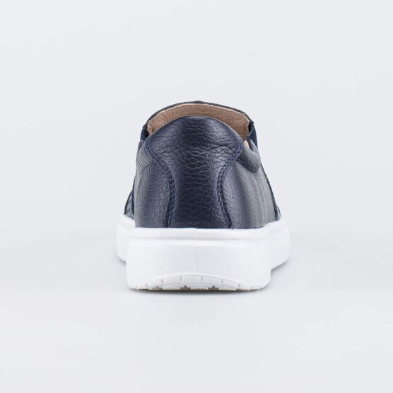 632353-24 Кожаные туфли-слипоны для мальчика для мальчики темно-синий фото №5