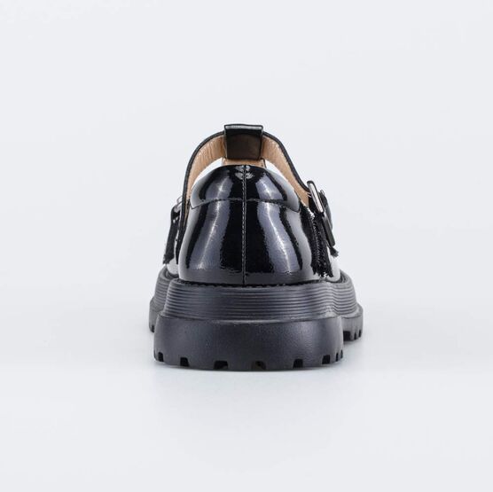 632362-22 Лакированные туфли в школу для девочки черный фото №5