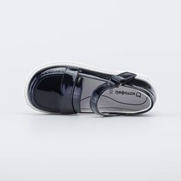 632365-22 Лакированные туфли в школу для девочки синий фото №4