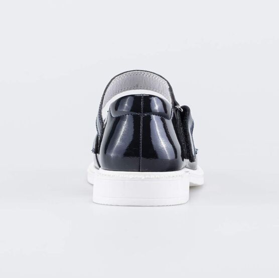 632365-22 Лакированные туфли в школу для девочки синий фото №5