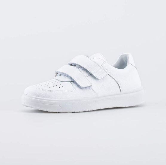 632366-21 Белые полуботинки на липучках для мальчики белый