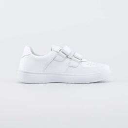 632366-21 Белые полуботинки на липучках для мальчики белый фото №2