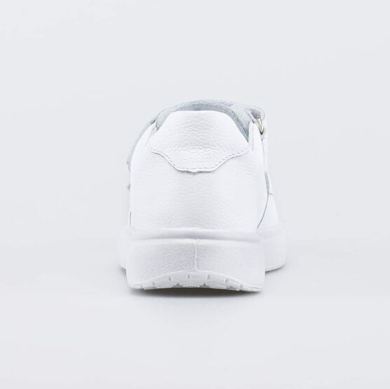 632366-21 Белые полуботинки на липучках для мальчики белый фото №5