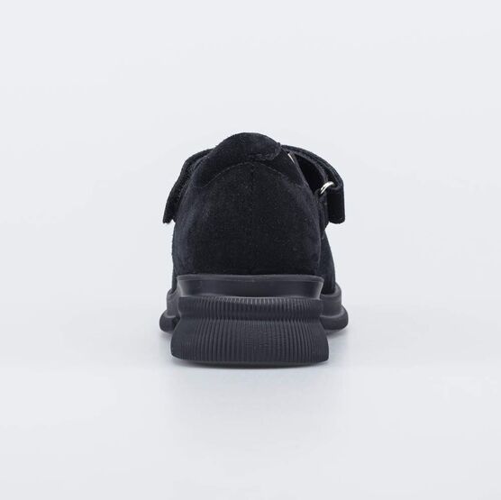 632370-21 Кожаные туфли в школу черный для девочки черный фото №5