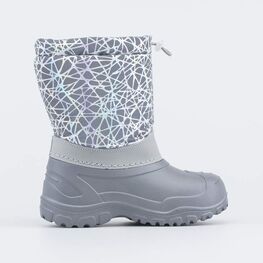 464067-42 Сноубутсы для девочки для девочки сер-срб фото №2