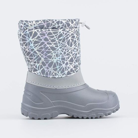 464067-42 Сноубутсы для девочки для девочки сер-срб фото №2