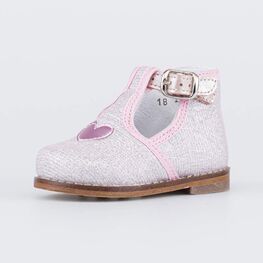 031084-21 Туфли для девочки Сердечко для девочки розовый