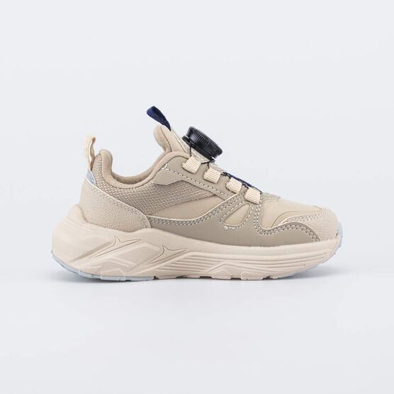 644516-13 Кроссовки с быстрой шнуровкой для мальчики бежевый,синий фото №2