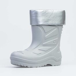 565120-11 Резиновые сапоги для девочки сер-срб