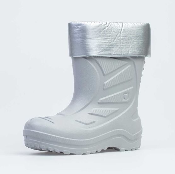 565120-11 Резиновые сапоги для девочки сер-срб