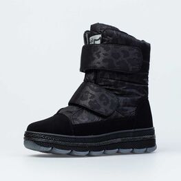 754047-41 Сапожки-дутики для девочки черный