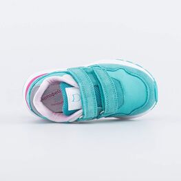 344408-71 Кроссовки со вставками из натуральной кожи для девочки бирюзовый фото №4