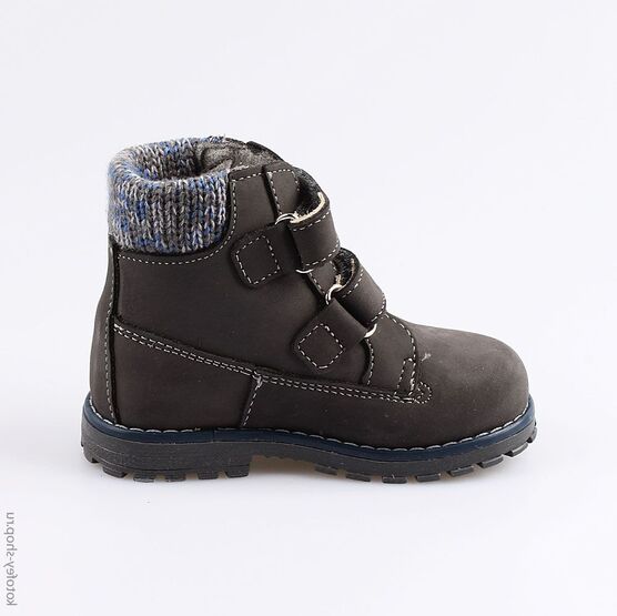 152224-32 Ботинки для мальчики серый фото №2