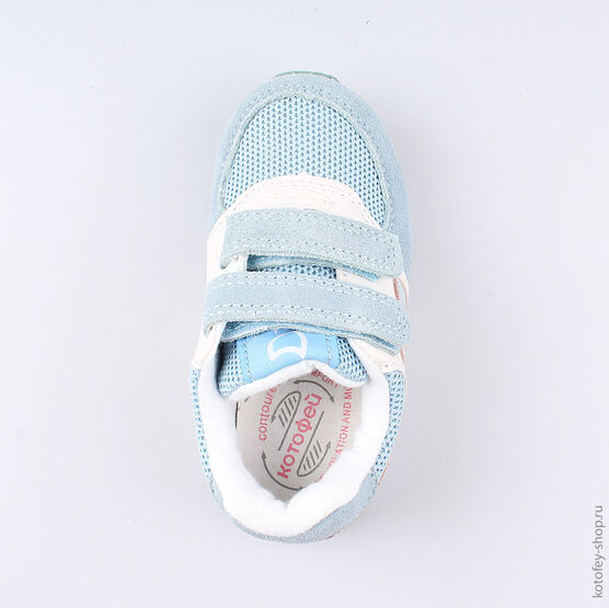 144106-71 Кроссовки для девочки голубой фото №4