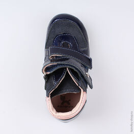 152190-25 Ботинки для девочки син-роз фото №4