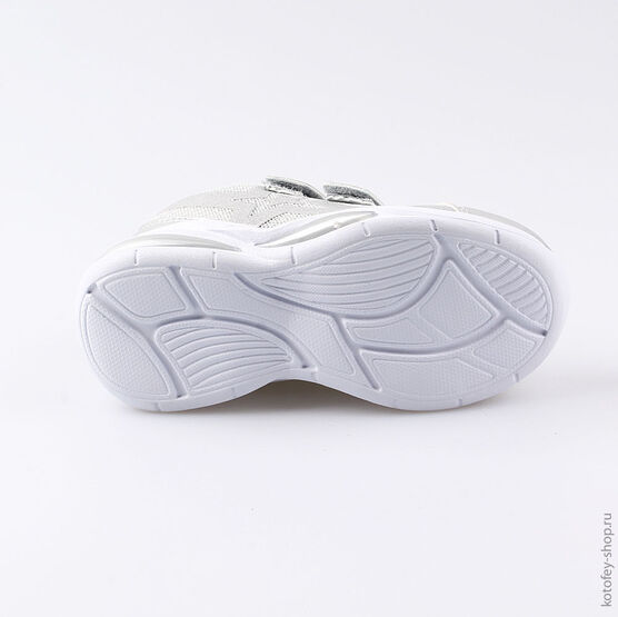 344214-73 Кроссовки с LED-подсветкой на подошве для девочки серебрист. фото №3